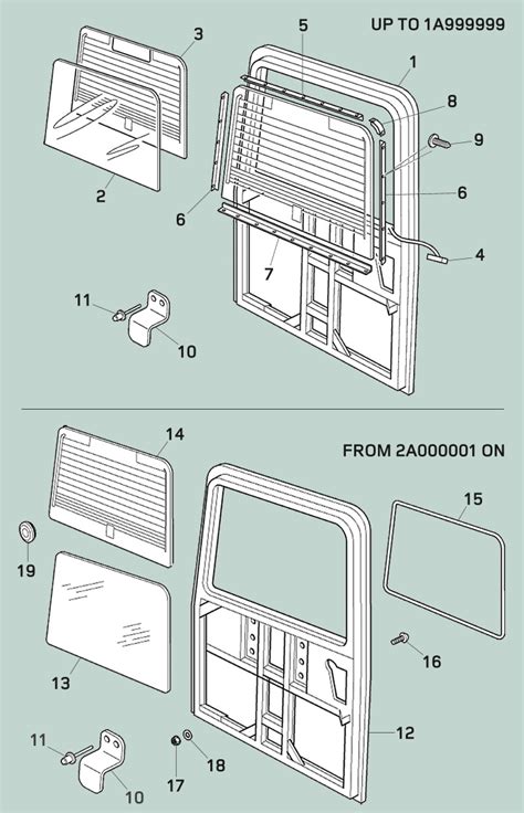 Defender Rear End Door Assembly Rovers North Land Rover Parts And