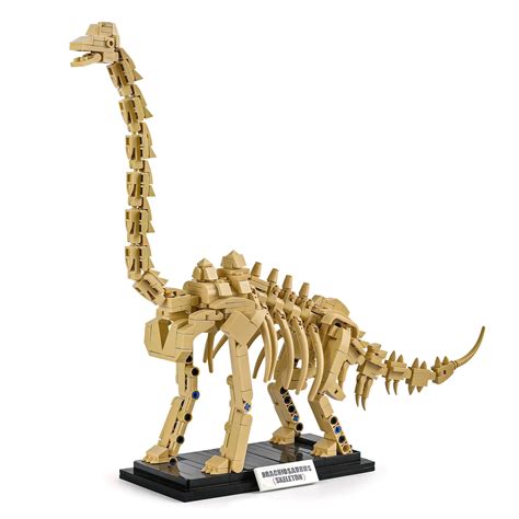 MACTANO Dinosaur Building Block Set Diplodocus Fossils Building Bricks ...