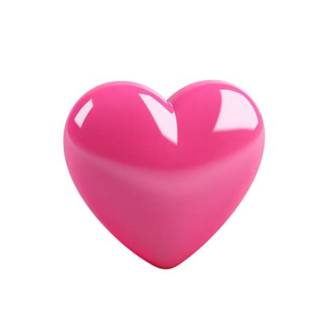 Ai Generated Pink Heart 3d Clip Art 34929470 Png