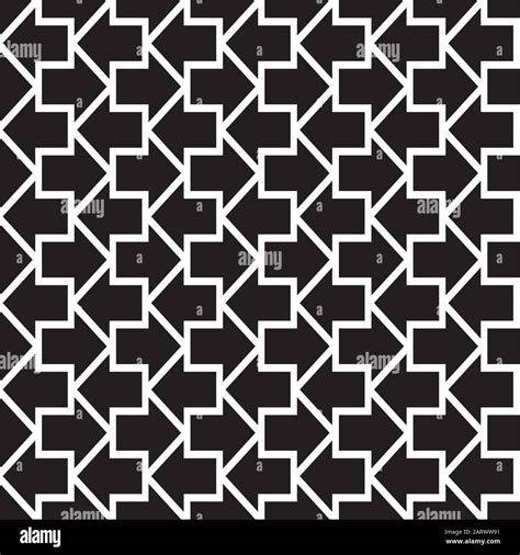 Monochrome Arrow Repeat Pattern Stock Vector Images Alamy