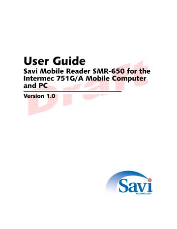 Savi SMR 650 User Manual Manualzz