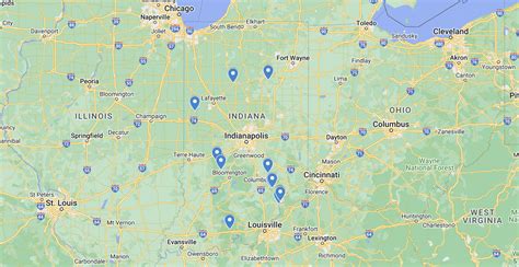 Indiana Waterfalls Map Details And Info On Falls Throughout In