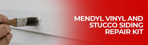 Mendyl Vinyl And Stucco Siding Repair Kit Cover Any Cracks Holes Or