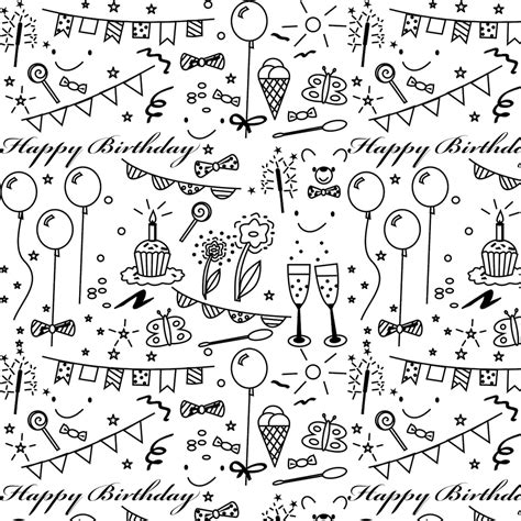 Free Printable Birthday Coloring Paper Ausdruckbares Geschenkpapier