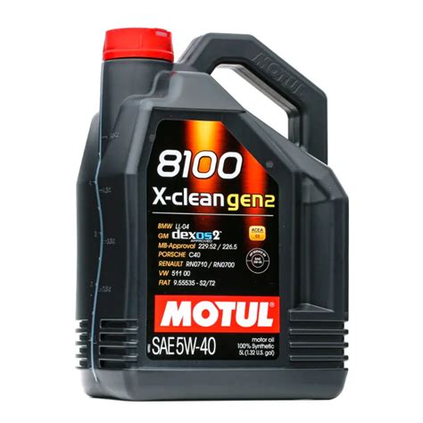 ACEITE MOTUL MOTOR 5W40 8100 X CLEAN GEN2 5L MO109762 Repuestos La