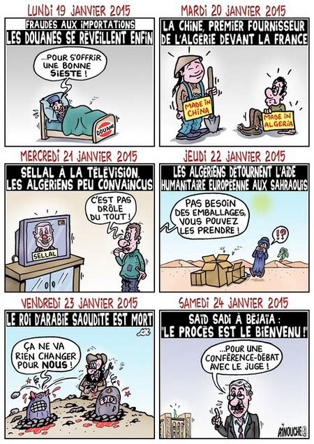 Lactualité de la semaine en caricatures TSA Algérie