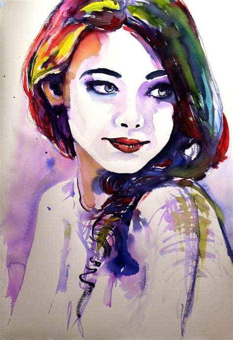 November 2017 Watercolour by Kovács Anna Brigitta Portrait art