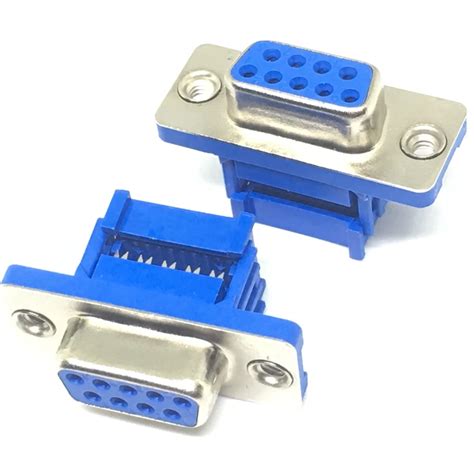 Pcs Didc Db Male Serial Port Connector Idc Crimp Type D Sub Rs