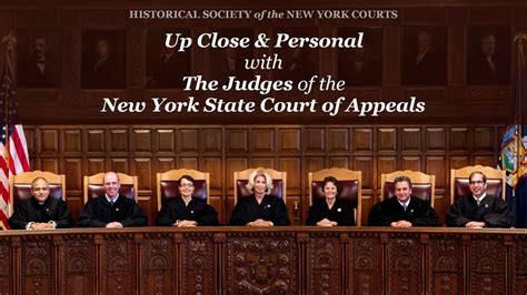 Up Close And Personal With The Judges Of The Nys Court Of Appeals Youtube