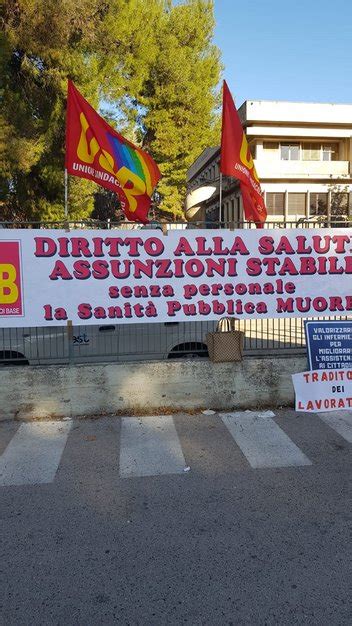 Unione Sindacale Di Base Partecipato Presidio All Ospedale Mazzoni Di