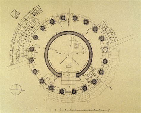 Floor Plan Of Temple Of Vesta Or Hercules Victor By German