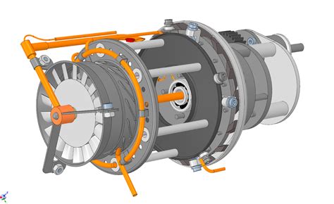 涡轮螺旋桨发动机 Solidworks 2012 模型图纸下载 懒石网