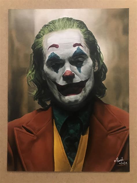 Fan Art First Time Posting Oil Painting Of The Joker Oc Joker Art