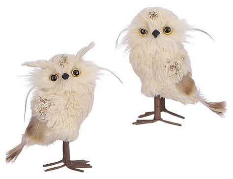 Игрушка СОВУШКА ВИХРАШЕЧКА с блёстками, иск.мех, перо, 15 см