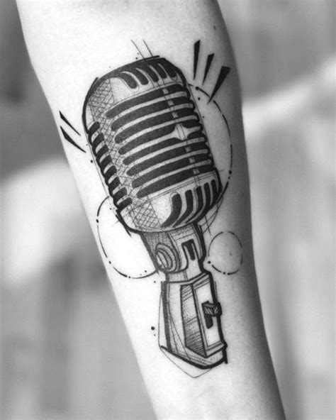 95 Unique Microphone Tattoo Ideas And Designs