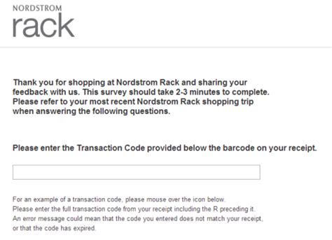 Nordstrom Rack Customer Survey Customer Survey Surveys Nordstrom Rack