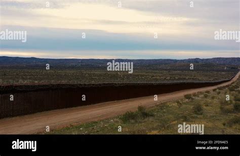 Us Mexico Border Fence Aerial Stock Videos And Footage Hd And 4k Video