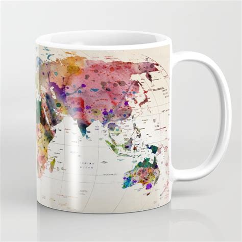 Caneca Mapa Mundi In Color No Elo Caneca Sublime Store B