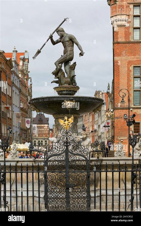 Gdansk Poland June Th Century Neptune S Fountain Statue