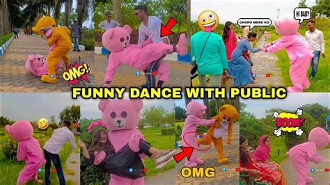 Teddy Bear Funny Dance With Public Teddy Ne Yah Kya Kar Diya Teddy