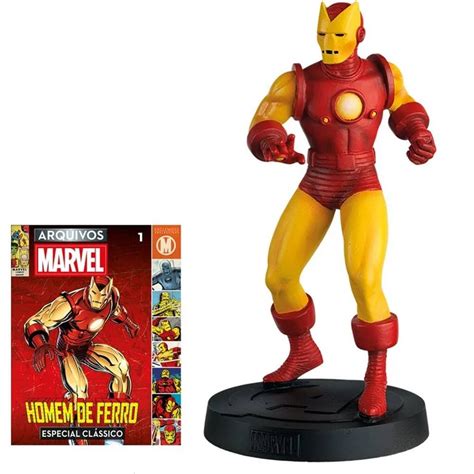 Estátua Boneco Homem de Ferro Marvel Especial Clássicos Edição