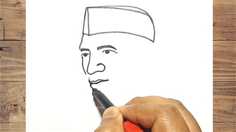 Nehruji Drawing Jawaharlal Nehru Drawing Simple YouTube