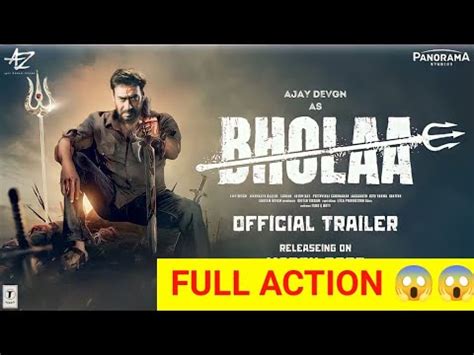 Bhola Official Trailer Review Full Action Ajay Devgan Tabu