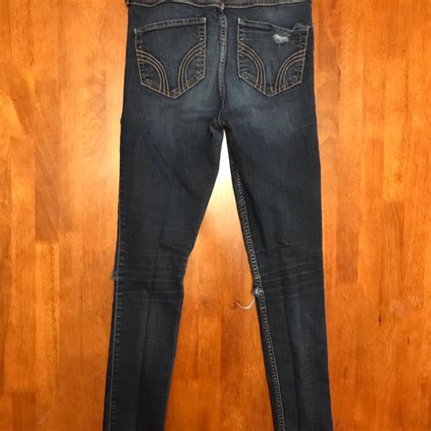 Hollister Super Skinny Hi Rise Distressed Jeans R Gem