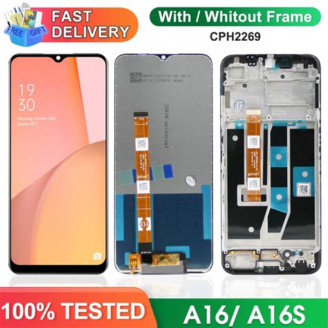 6 52 For Oppo A16 A16s A16k Original Lcd Display Touch Screen Digitizer Assesmbly Replacement