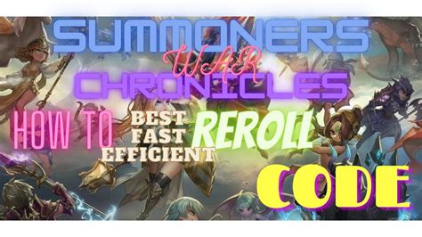 Summoners War Chronicles Best Reroll Guide Ada Redeem Kode Youtube