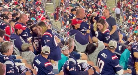 Female Patriots Fans Fall Down Seats Brawling With Each Other