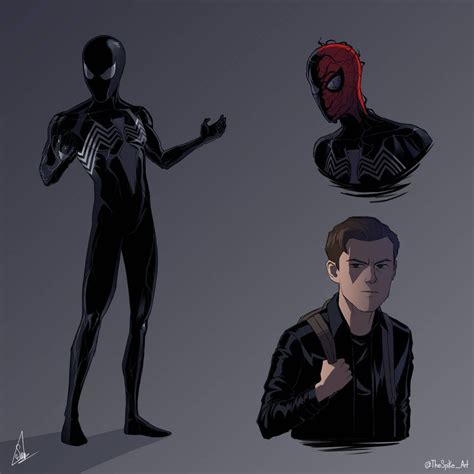 MCU Spider-Man with the symbiote suit by MrSpikeArt on DeviantArt ...