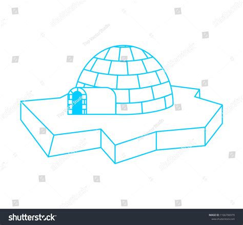 Igloo Eskimos Traditional Home House Ice Stock Vector Royalty Free