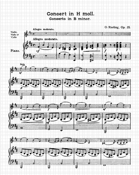 Violin Concerto No 2 Op 35 Rieding Oskar Imslp Free Sheet Music Pdf Download