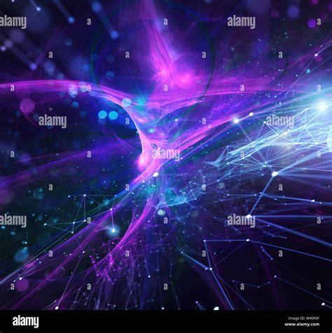 Abstract Internet Connection Network Background With Motion Effects