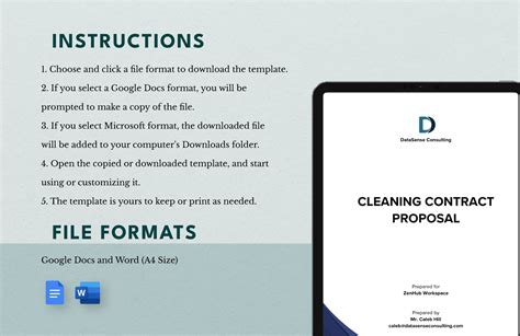 Contract Proposal Template in Pages, Word, Google Docs - Download ...