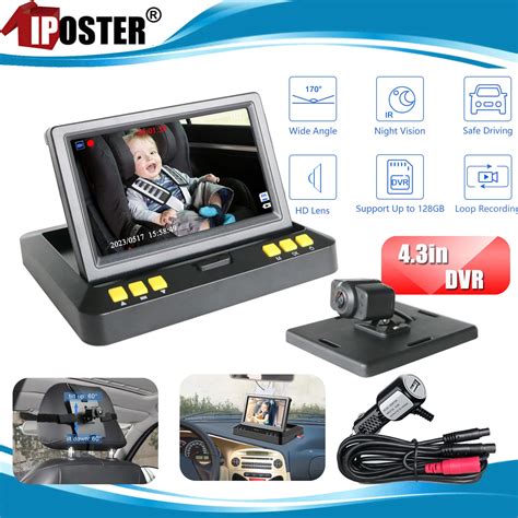 Iposter C Mera De Vis O Larga Traseira Monitor Do Beb Do Carro Dvr View