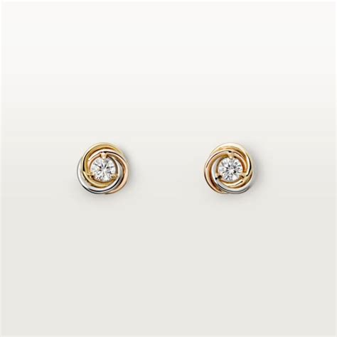 Crb8045300 Trinity Earrings White Gold Yellow Gold Rose Gold