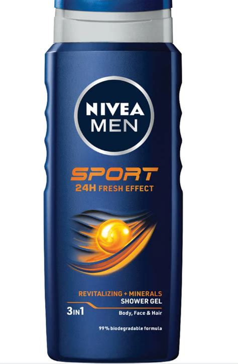 Nivea Men Sport Shower Gel And Body Wash 24 Hour Effect 500ml