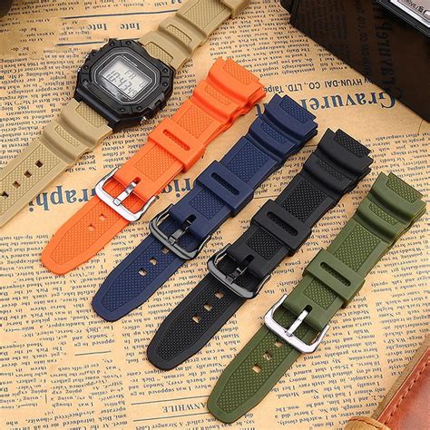 High Quality Resin Rubber Watch Strap Suitable For Casio Ae Wh F