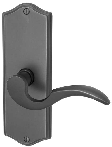 Emtek Colonial 7 18 Brass Door Handle Plate Shop Decorative Door Hardware At Homestead