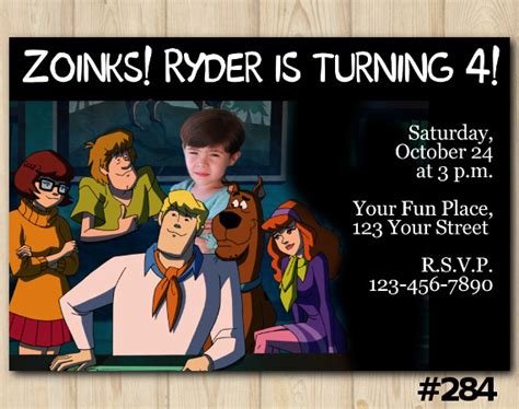 Scooby Doo Birthday Invitation Scooby Doo Invitation Template