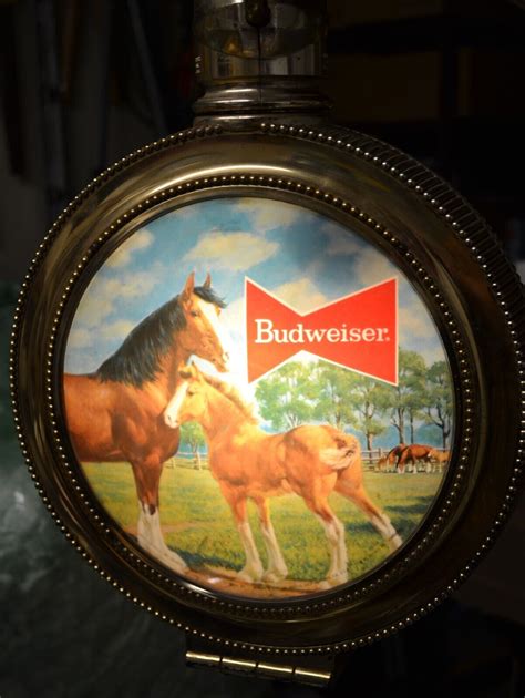 1961 Budweiser Rotating Clock Sign Ebay