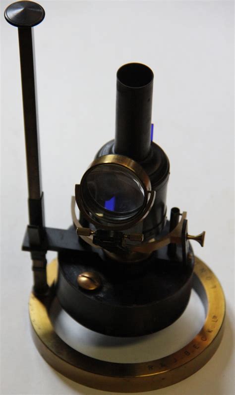 Excellent R J Beck Paraffin Microscope Lamp C 1880 Fleaglass