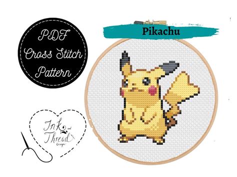 Pikachu Cross Stitch Pattern - Etsy