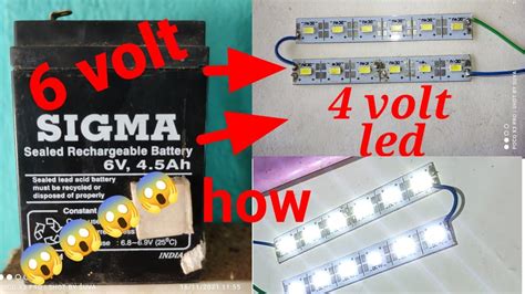 How To Working Volt Led Light On Volt Power Supply Volt Ka Led