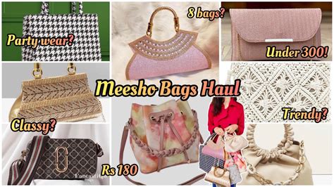 Meesho Bag Haul Trendy Hand Bags Sling Bags Tote Bags Etc From