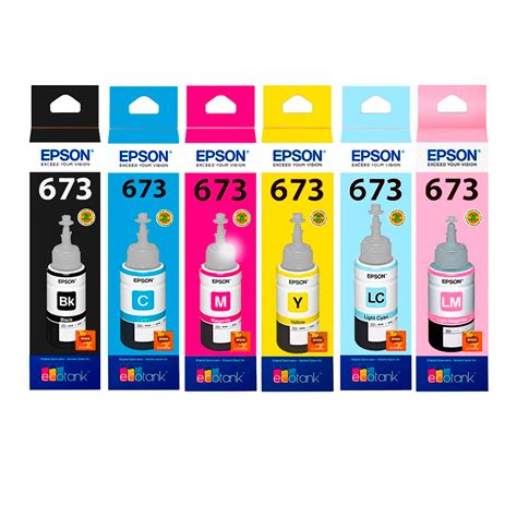 Botella Tinta EPSON T673 Pack 6 Colores