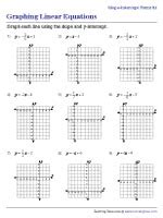 Graphing Linear Equations Worksheets Worksheets Library