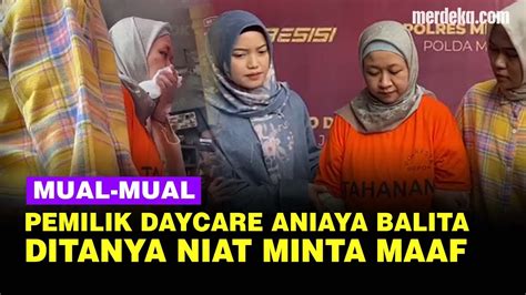 Tampang Pemilik Daycare Depok Mual Mual Dan Diam Saat Ditanya Niat